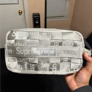 Supreme Silver Toiletry Bag